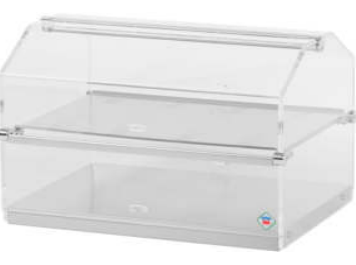 Showvitrine 520 aus Edelstahl (neutral)