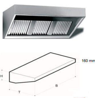 ECO Wand Abzugshauben T 700 mm