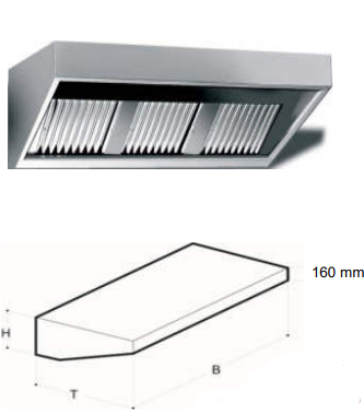 ECO Wand Abzugshauben T 900 mm