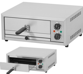 Manuell Pizzaofen 1 x Ø 330 mm mit herausnehmbaren Rost