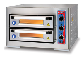 Pizzaofen Doppelkammer 4 + 4 x Ø 250 mm