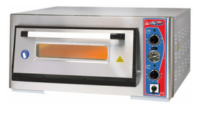 Pizzaofen Einkammer 4 x Ø 300 mm mit Thermometer und Schalter