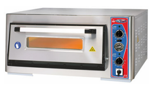 Pizzaofen Einkammer 4 x Ø 340 mm mit Thermometer und Schalter