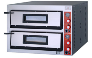 Pizzaofen Doppelkammer 6 + 6 Pizzen Ø 360 mm