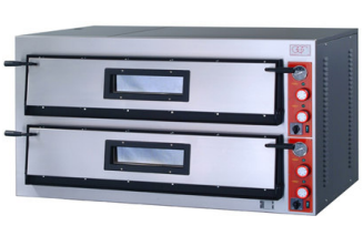 Pizzaofen Doppelkammer 6 + 6 Pizzen Ø 360 mm