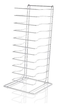 Pizzablechständer aus Aluminium für 14 Pizzas