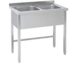 Doppelspüle T 700 ohne Bodenregal