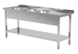 Spülbecken 700 mit 3 Becken links