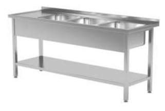 Spülbecken 700 mit 3 Becken rechts