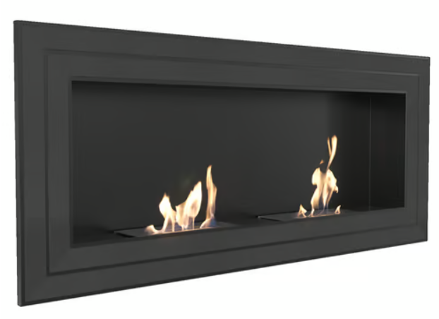 Wandkamin Bioethanol JULIET 1500 TÜV schwarz