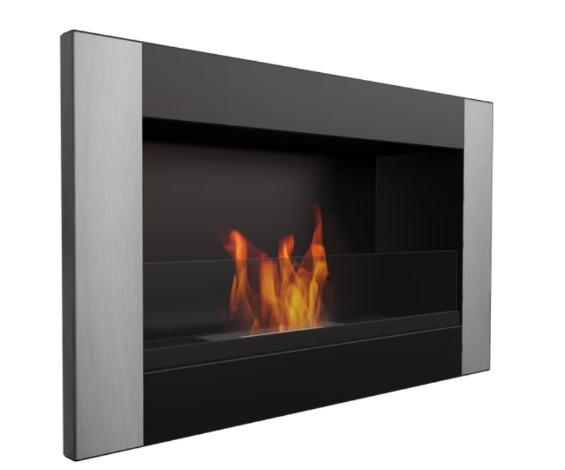 Wandkamin Bioethanol GOLF VERTICAL mit Verglasung TÜV -1