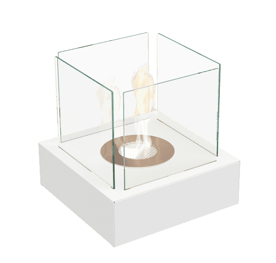 Standkamin Ethanol TANGO 3 weiß TÜV