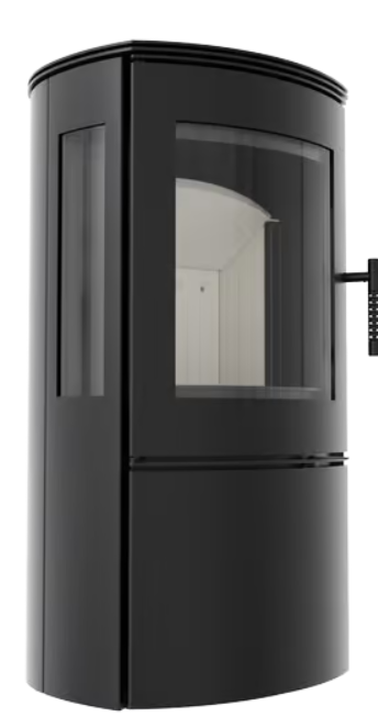 Kratki FALCON VIEW - Kaminofen aus stahl Ø 150 10 kW