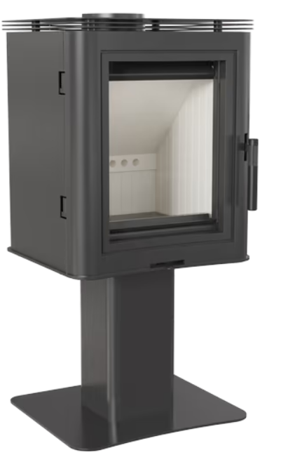 Kaminofen aus Stahl säulenfuß K5 Ø 150 7 kW