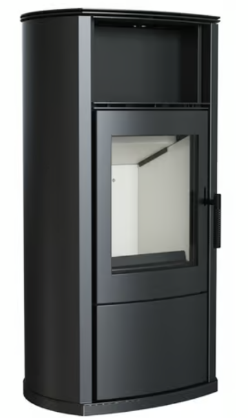 Kratki EPSILON - Kaminofen aus Stahl Ø 150 8 kW mit Türfeder