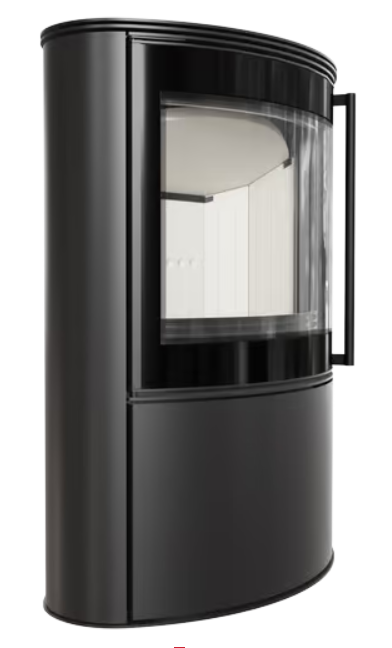 Kratki BJORN - Kaminofen aus Stahl 10 kW Ø 150 mit Türfeder