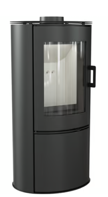 Kratki AB S/DR - Kaminofen aus Stahl Ø 150 5,5 kW mit Zubehör