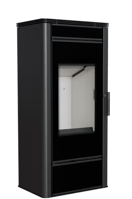 Kratki TITAN GLASS - Kaminofen aus stahl Ø 150 11 kW