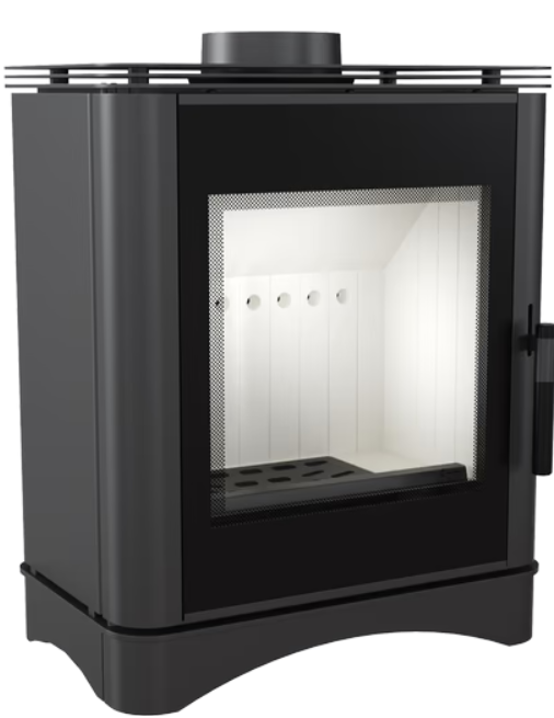 Kratki VEGA Kaminofen aus stahl Ø 130 6 kW