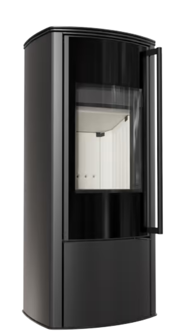 Kratki FALCON - Kaminofen aus stahl Ø 150 10 kW mit Türfeder