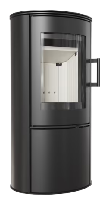 Kratki AB S/DR ECO - Kaminofen aus Stahl Ø 150 5,5 kW mit Türfeder