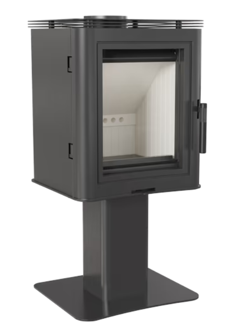 Kratki K5 - Kaminofen aus Stahl säulenfuß Ø 150 7 kW