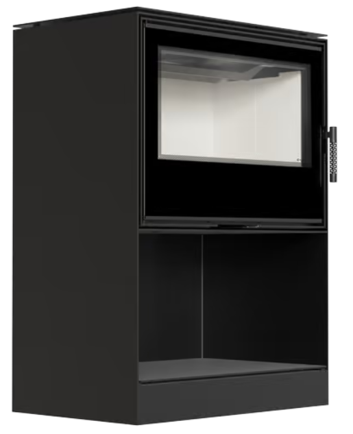 Kratki KARI 80 - Kaminofen aus Stahl Ø 180 12 kW Platz für Holz