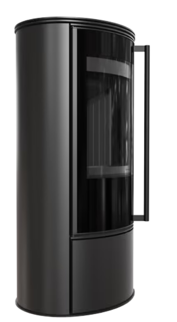 Kratki ERIK - Kaminofen aus Stahl Ø 150 5,5 kW schwarz Verkleidung