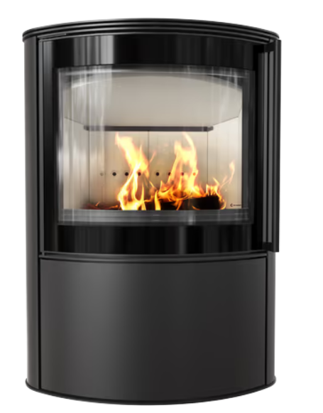 Kratki BJORN - Kaminofen aus Stahl BJORN 10 kW Ø 150 mit Türfeder