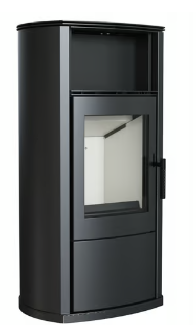 Kratki EPSILON - Kaminofen aus Stahl Ø 150 8 kW mit Türfeder