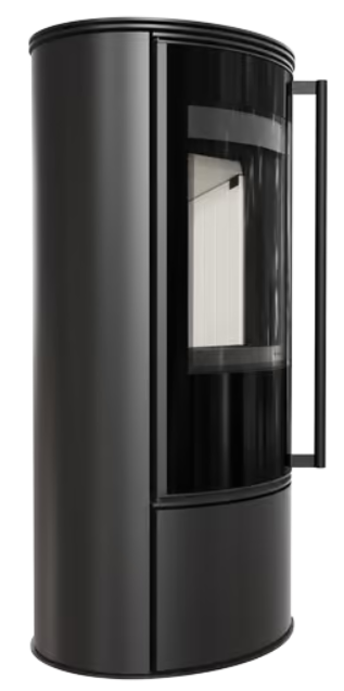 Kratki ERIK - Kaminofen aus Stahl Ø 150 5,5 kW mit Türfeder