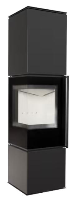 Kratki REN/L links - Kaminofen aus Stahl Ø 150 7 kW