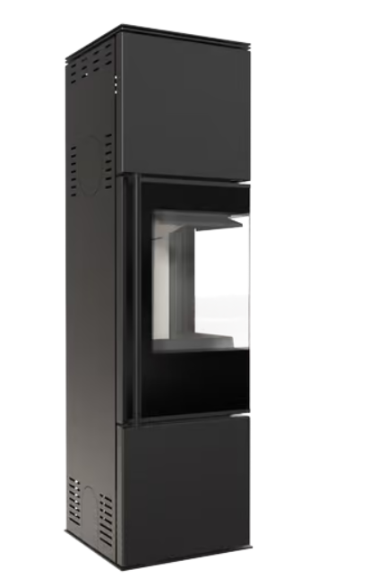 Kratki REN/M rechts - Kaminofen aus Stahl Ø 150 7 kW