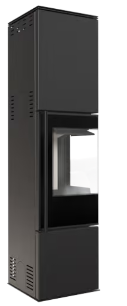 Kratki REN/M links - Kaminofen aus Stahl Ø 150 7 kW mit Türfeder