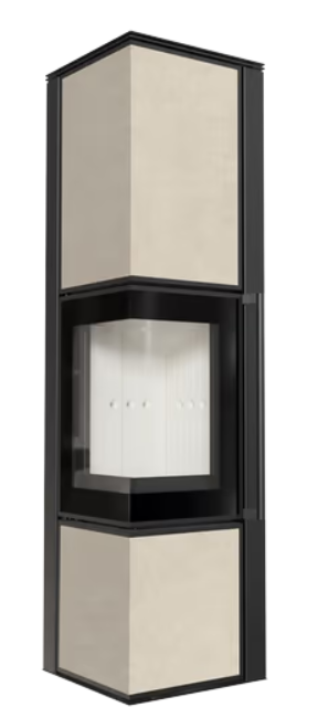 Kratki TORA/L - Kaminofen aus Stahl 8 kW Ø 150 Quarzsinter FOKOS SALE