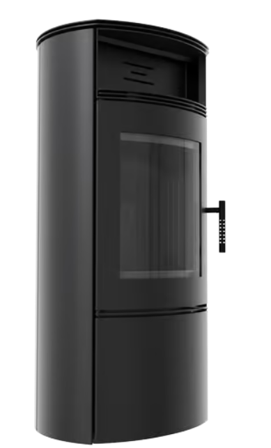 Kratki FALCON Kaminofen aus Stahl W Ø 150 10 kW schwarz Verkleidung