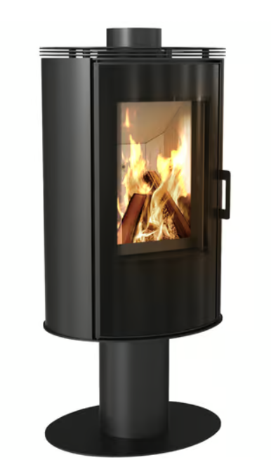 Kratki KOZA - AB S/N/O/DR Ø 150 8 kW schwarz Kachel