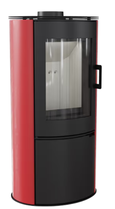 Kratki KOZA - AB S/DR Ø 150 8 kW rot Kachel
