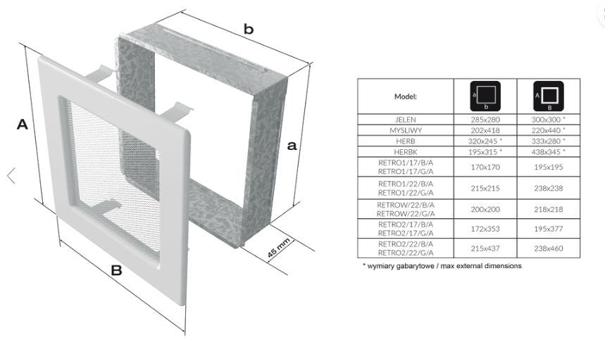 Alle Farb- und Vent Cover Rustic 11x