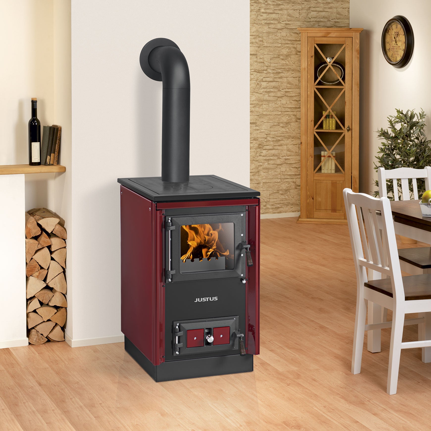 Justus Festbrennstoffherd Rustico-50 2.0