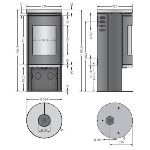 Justus Faro 2.0 mit Glas Abdeckplatte
