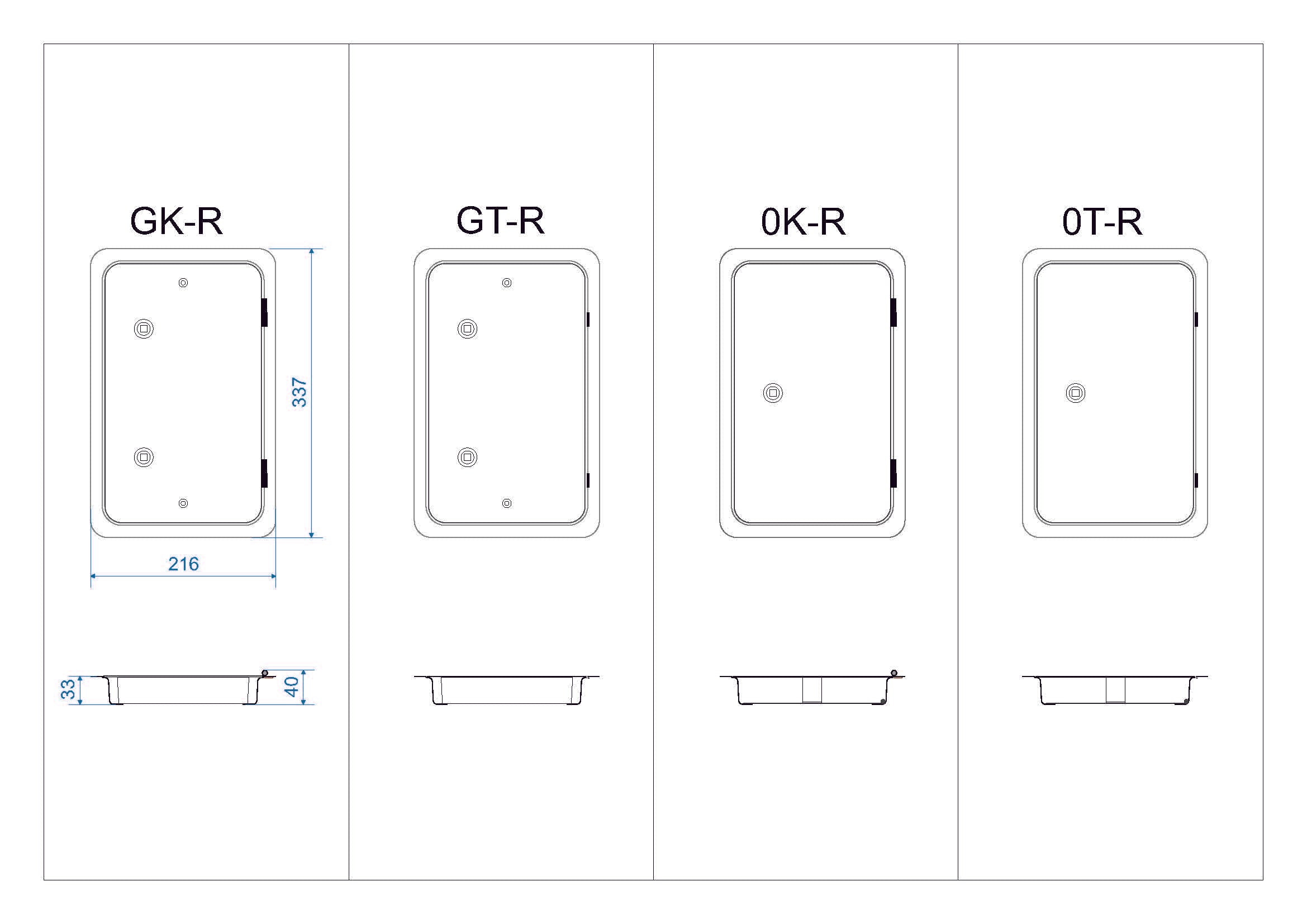 Kamintüre - PT(Putztür) / KT(Kehrtür)