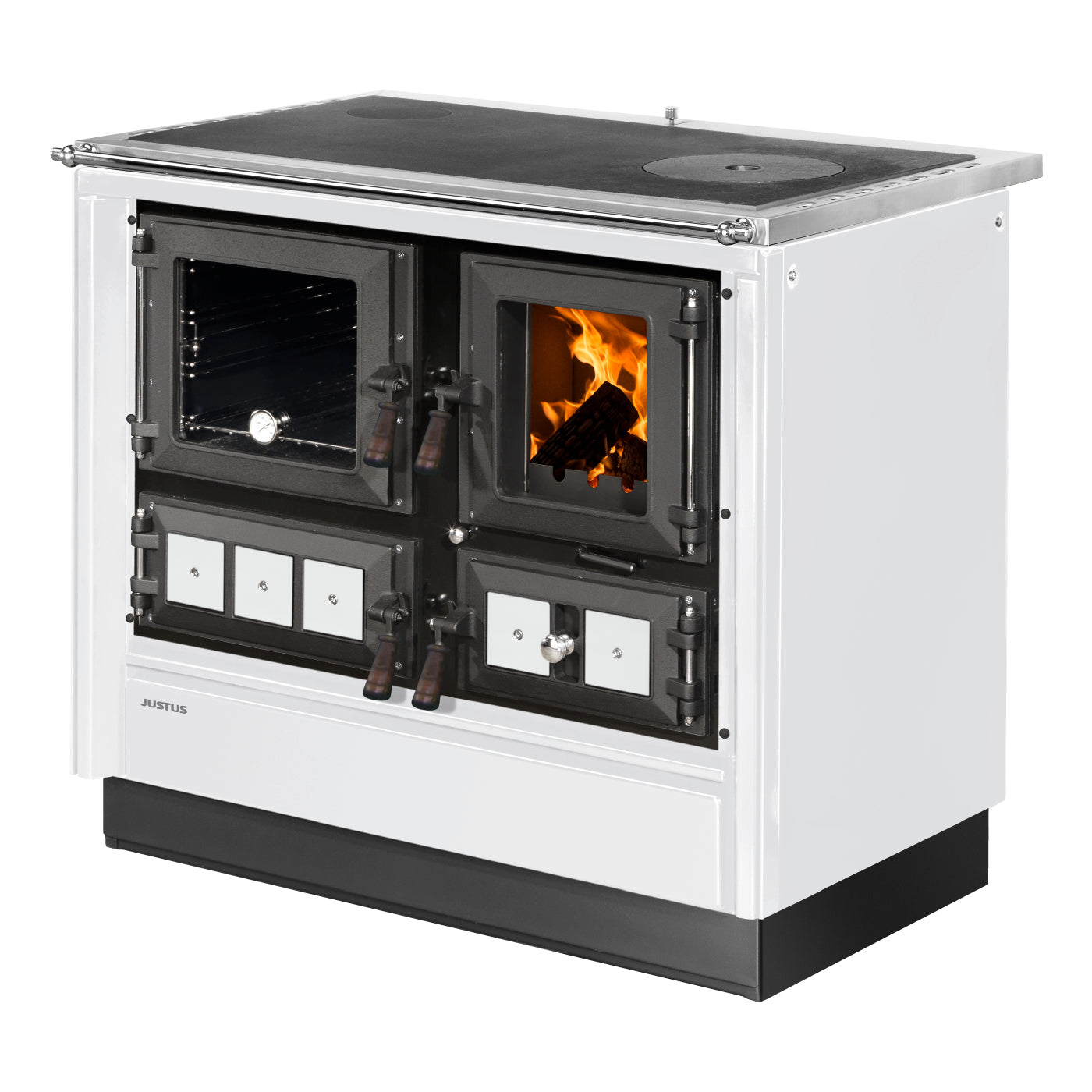 Justus Festbrennstoffherd Rustico-90 2.0