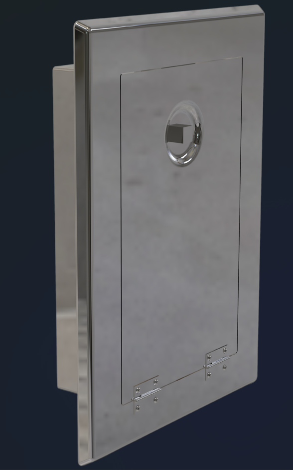 Poterie Tür Edelstahl Gasdichte Poterie Tür