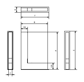Lüftungsgitter - CORNER GRILLE V-OPEN WITH FRAME