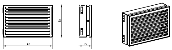 Lüftungsgitter - Modell INVI