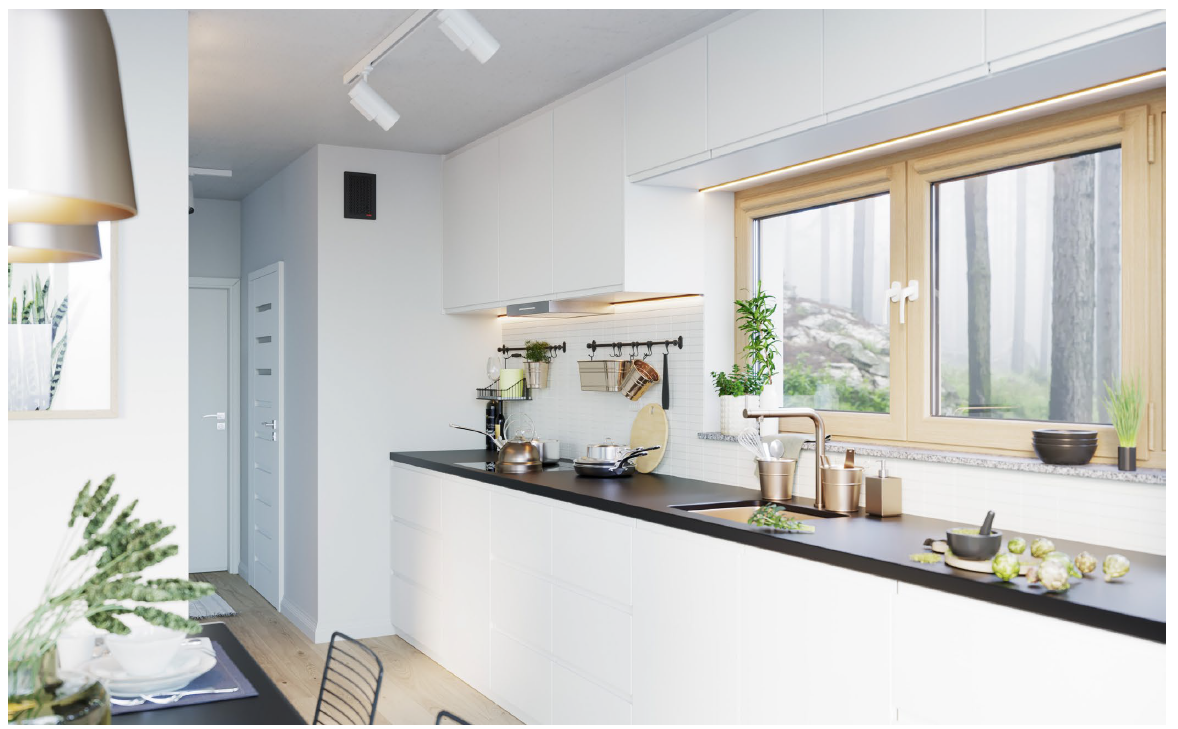 Lüftungsgitter - Modell Trend - Weiß