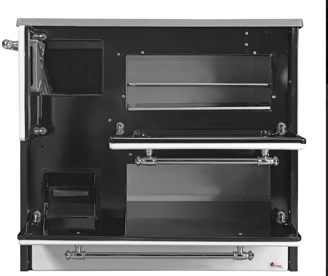 Holzherd Simge 701 Weiß / Schwarz