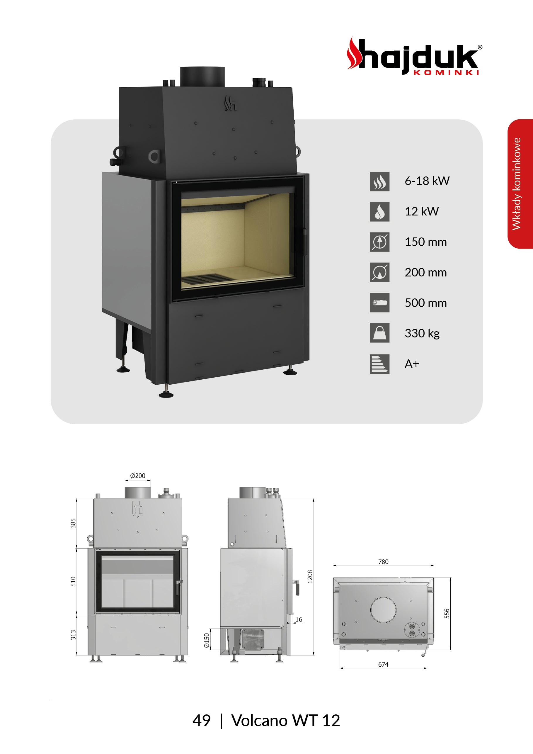 Mit der Wasserummantelung - Hajduk Volcano WT 12