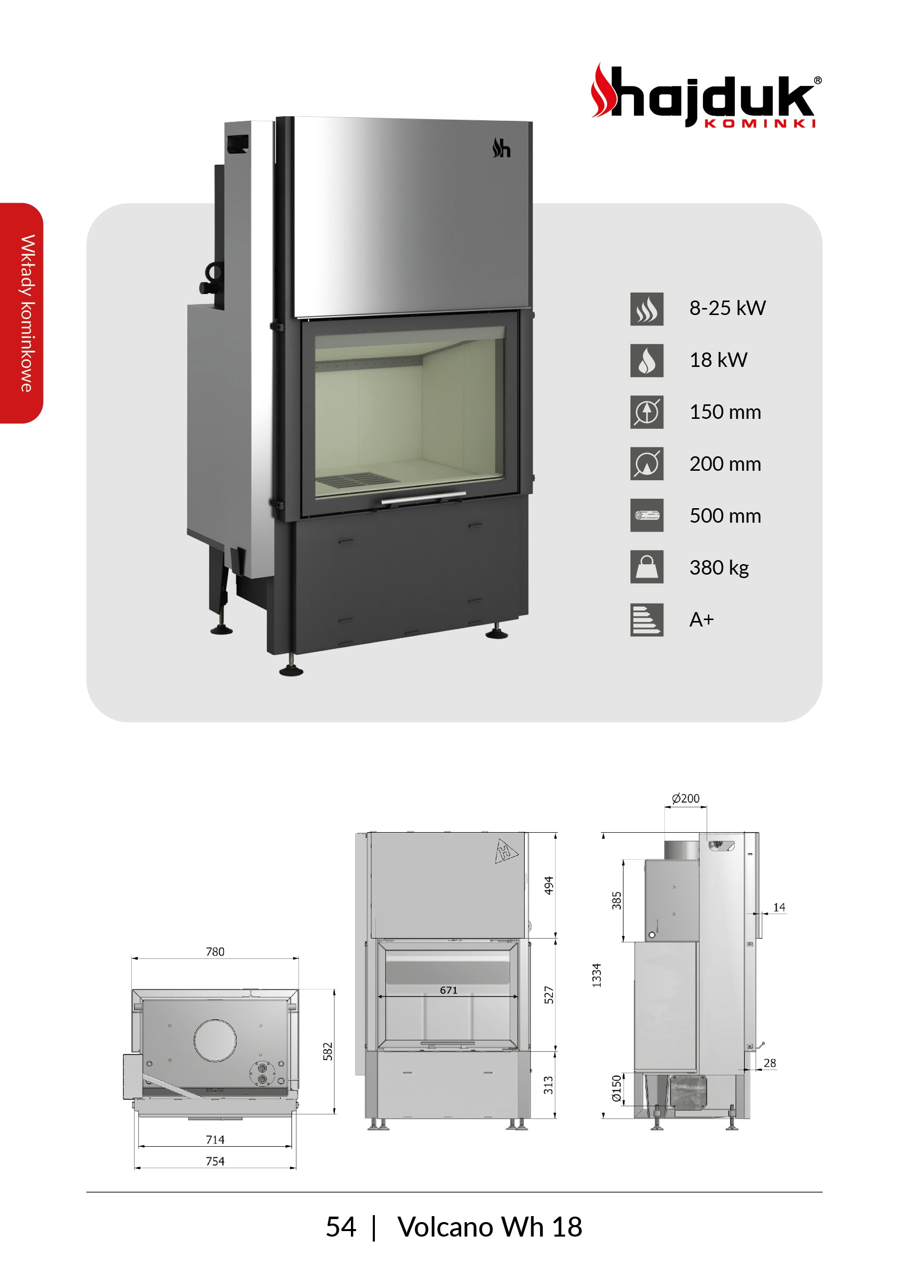 Mit der Wasserummantelung - Hajduk Volcano W-18